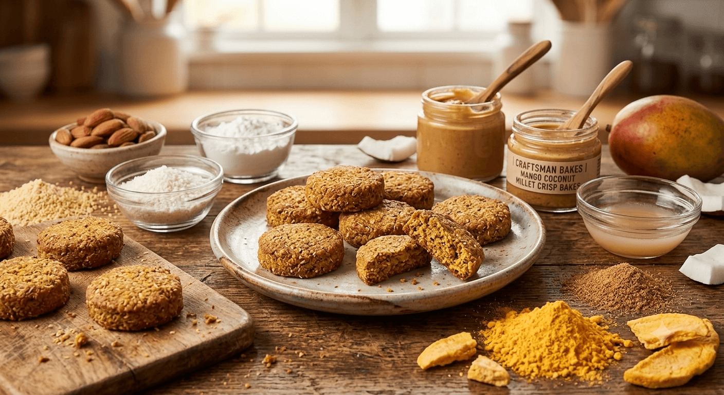Mango Coconut Millet Crisp Bakes